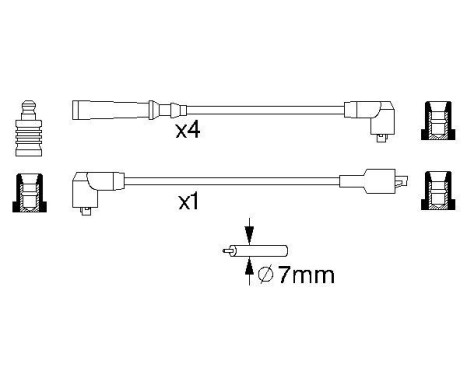 Tändkablar B702 Bosch