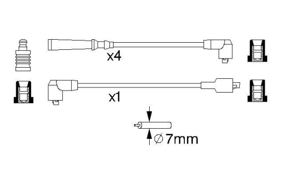 Tändkablar B702 Bosch