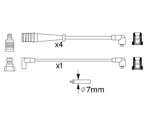 Tändkablar B704 Bosch, bild 5