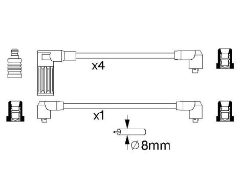 Tändkablar B718 Bosch, bild 5