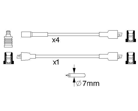 Tändkablar B732 Bosch, bild 5
