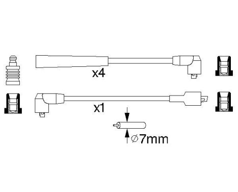 Tändkablar B812 Bosch