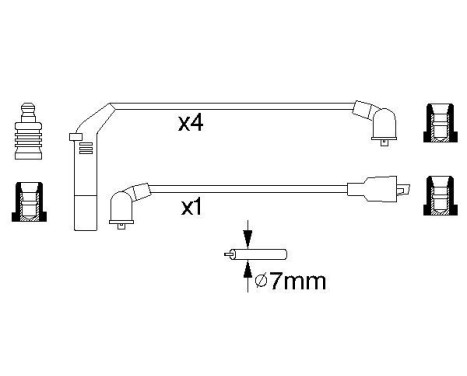 Tändkablar B813 Bosch, bild 5