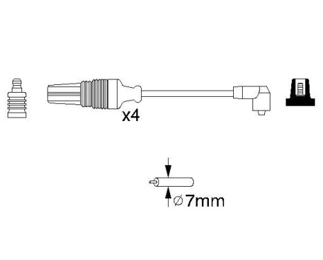 Tändkablar B830 Bosch, bild 5