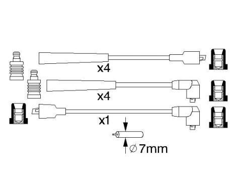 Tändkablar B831 Bosch, bild 5