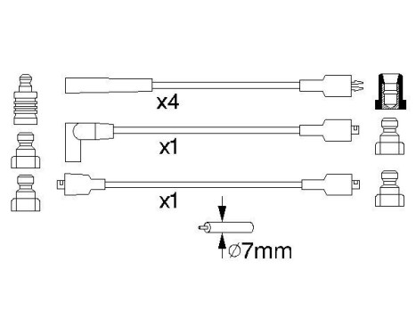 Tändkablar B834 Bosch, bild 5