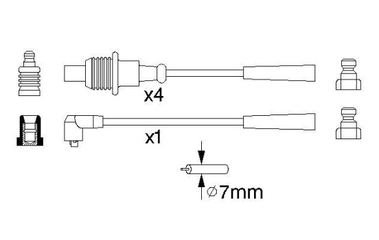 Tändkablar B863 Bosch, bild 5