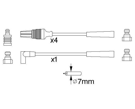 Tändkablar B889 Bosch, bild 5
