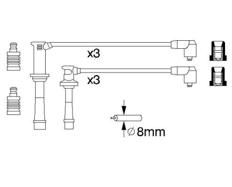 Tändkablar B966 Bosch, bild 5