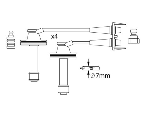 Tändkablar BW238 Bosch, bild 5