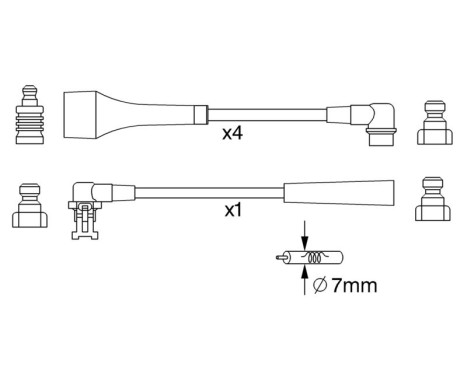 Tändkablar BW254 Bosch, bild 5