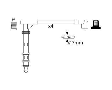 Tändkablar BW261 Bosch, bild 5