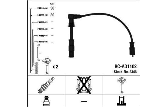 tändkablar RC-AD1102 NGK