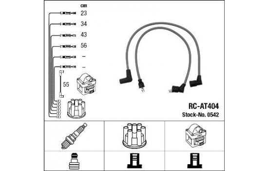 tändkablar RC-AT404 NGK