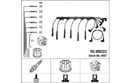 tändkablar RC-BW223 NGK