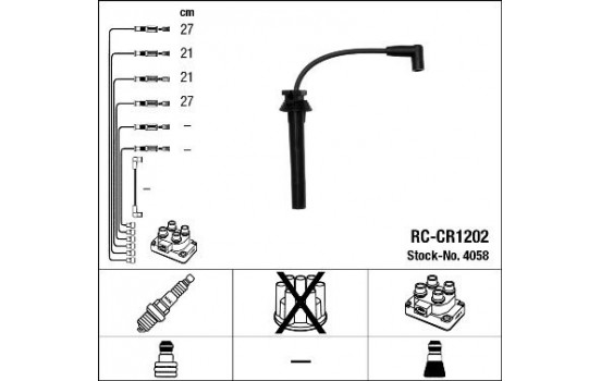tändkablar RC-CR1202 NGK