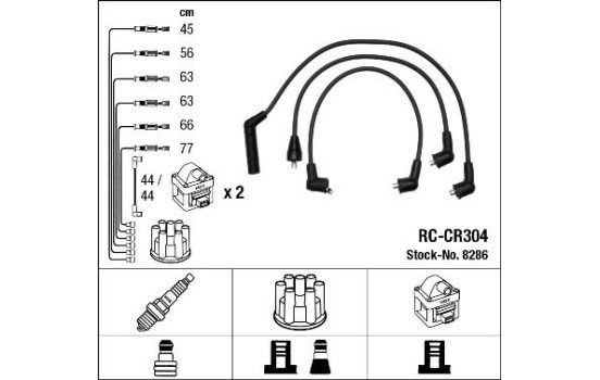 tändkablar RC-CR304 NGK
