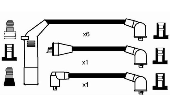 tändkablar RC-CR304 NGK, bild 2
