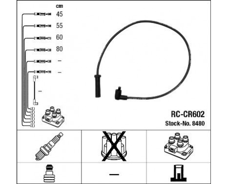 tändkablar RC-CR602 NGK