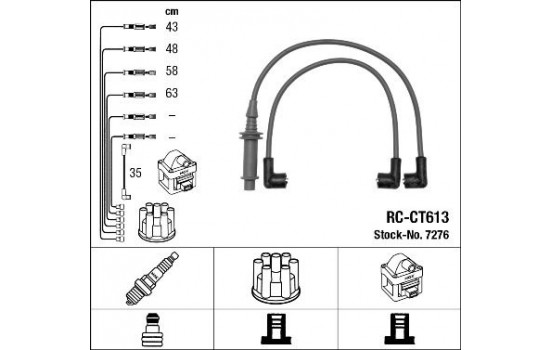 tändkablar RC-CT613 NGK