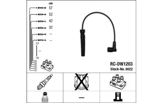 tändkablar RC-DW1203 NGK
