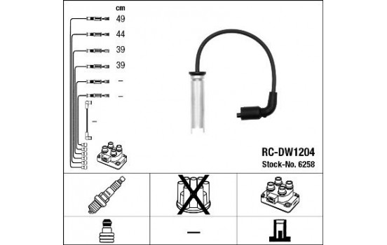 tändkablar RC-DW1204 NGK