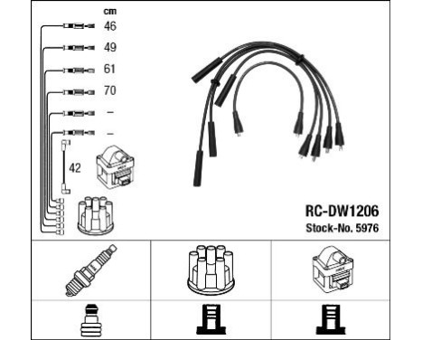 tändkablar RC-DW1206 NGK
