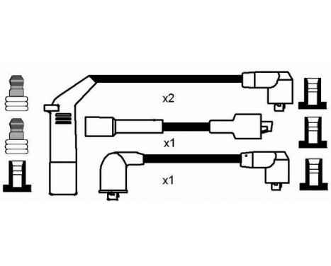 tändkablar RC-DW304 NGK, bild 2