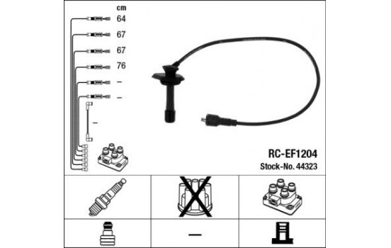 tändkablar RC-EF1204 NGK