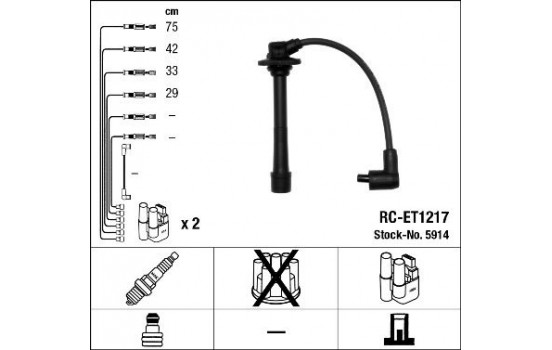 tändkablar RC-ET1217 NGK