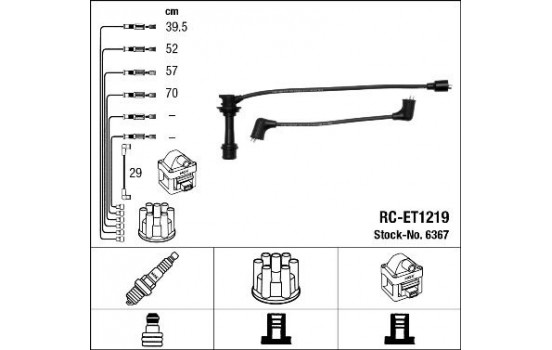 tändkablar RC-ET1219 NGK