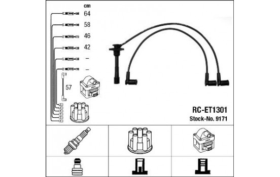 tändkablar RC-ET1301 NGK