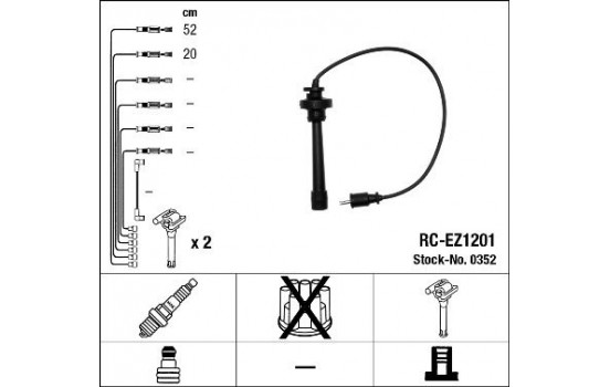 tändkablar RC-EZ1201 NGK