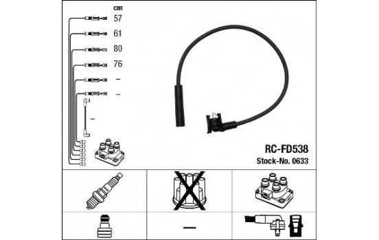 tändkablar RC-FD538 NGK