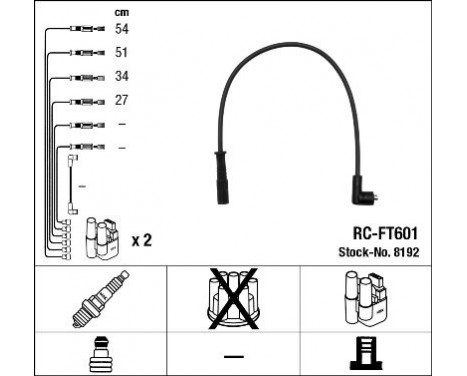 tändkablar RC-FT601 NGK