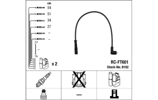 tändkablar RC-FT601 NGK