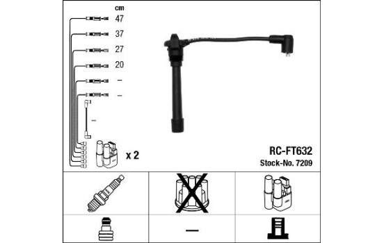 tändkablar RC-FT632 NGK