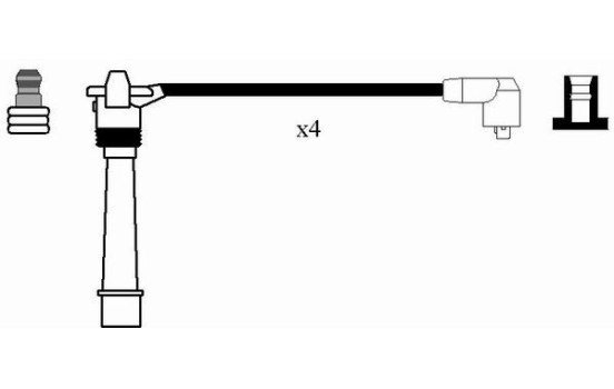 tändkablar RC-FT632 NGK, bild 2