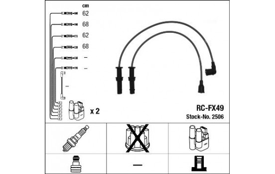 tändkablar RC-FX49 NGK