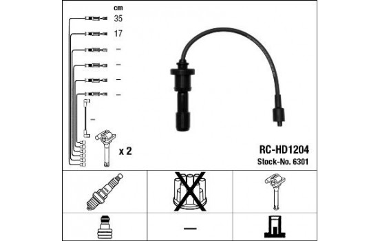 tändkablar RC-HD1204 NGK