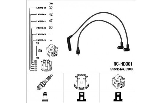 tändkablar RC-HD301 NGK