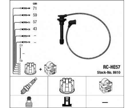 tändkablar RC-HE57 NGK