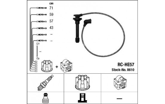 tändkablar RC-HE57 NGK