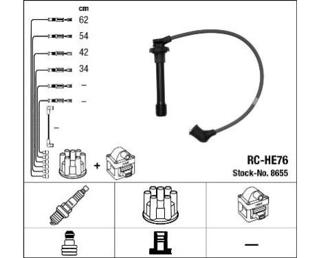 tändkablar RC-HE76 NGK