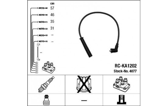 tändkablar RC-KA1202 NGK