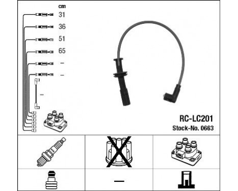tändkablar RC-LC201 NGK