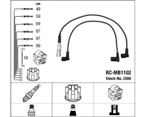 tändkablar RC-MB1102 NGK