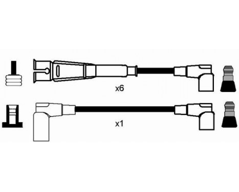 tändkablar RC-MB1102 NGK, bild 2