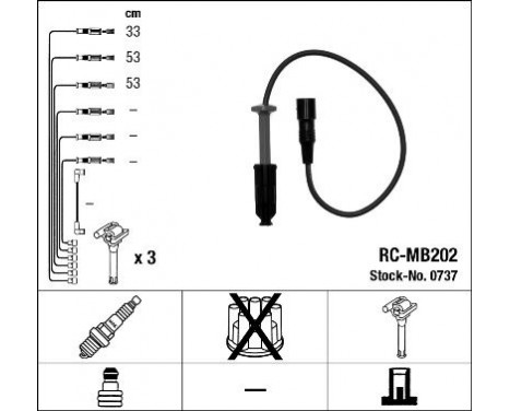 tändkablar RC-MB202 NGK