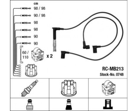 tändkablar RC-MB213 NGK
